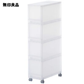 ポリプロピレン　収納ストッカー　キャスター付3・約幅18×奥行40×高さ83cm【無印良品 公式】