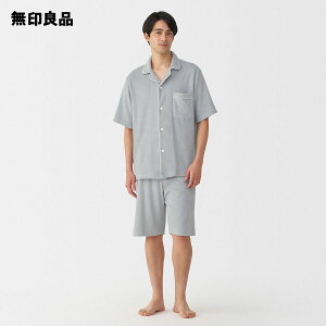 【無印良品 公式】紳士 着るタオル 両面パイル 半袖パジャマ
