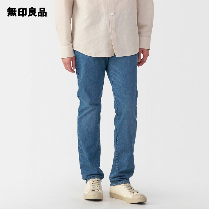 楽天市場】紳士 ストレッチデニムスリムパンツ インディゴ【無印良品 