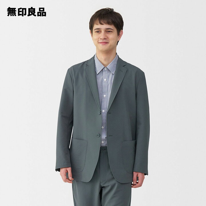 楽天市場】紳士 風を通す ストレッチサッカージャケット【無印良品 