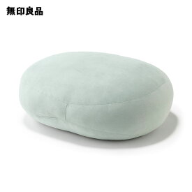 背当てにもなるやわらかマルチクッション・55×40×20cm・ペールグリーン【無印良品 公式】