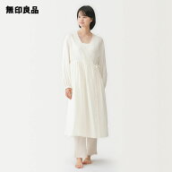 二重ガーゼ ドットドビー ロングカーディガン【無印良品 公式】