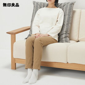 綿洗いざらし大判クッション・75×75cm【無印良品 公式】