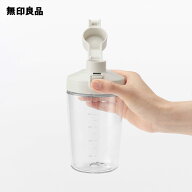 広口で洗いやすい　目盛り付き　ワンタッチボトル・約500mL【無印良品 公式】