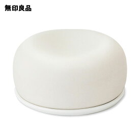 アロマストーン 皿付・白【無印良品 公式】