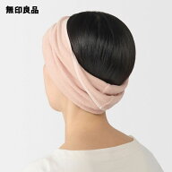 のびのびターバンタオル・25×34cm・ピンク【無印良品 公式】