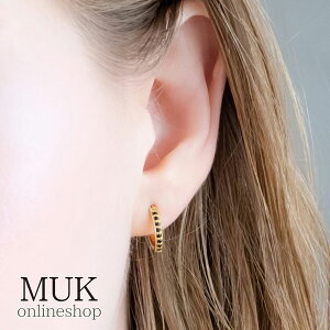 sAX t[v t[vsAX bL MADE IN JAPAN { 12mm black cubic hoop sv925 pierce cucia Vv S[h muk v[g Mtg