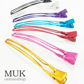 ヘアクリップ カラフル ダッカール クリップ 2個セット muk プレゼント ギフト