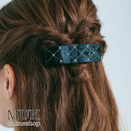バレッタ ヘアピン 髪留め 大きめ 髪 多い シンプル ブラック 黒 アイボリー 白 キルティングバレッタ