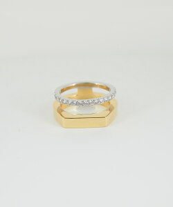 指輪 リング 大きいサイズ 19号 21号 #19 #21 大きめ 重ね付け 金属アレルギー ニッケルフリー 日本製 made in Japan 24金メッキ 本ロジウムメッキ キュービックジルコニア シンプル ゴールド シ