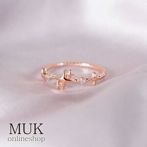 【最大600円offクーポン】トゥインクルリング 【Stella Aura】 CZ 華奢 11号 キラキラ ピンクゴールド 指輪 アクセサリー レディース クリスマスプレゼント