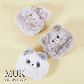 【最大15％OFFクーポン】ポーチ マルチポーチ フワフワ ふわふわ モコモコ もこもこ アニマル 動物 犬 くま ウサギ クマ 熊 うさぎ 兎 パンダ カラビナ付き ぶらさげられる マルチポーチ クリスマスプレゼント