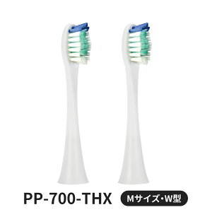 クリーンプラス 替えブラシ 2本入 ホワイト/ブラック 替えブラシ 歯垢除去 替ブラシ 互換替えブラシ W波状 月状 互換 送料無料 純正品 正規品 対応機種:PP-700 ブラック/ホワイト