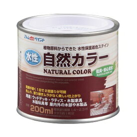 アトムハウスペイント（自然塗料/速乾/ステイン）水性自然カラー（天然油脂ステイン）200ML　オーガニックベージュ
