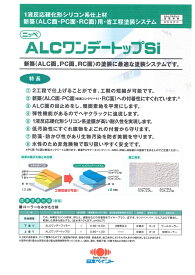 【送料無料】日本ペイントALCワンデートップSi各つや　ホワイト　15kg
