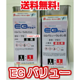 【送料無料】ユニオンペイントEGバリューウレタン各つや　8Lセット木部用/業務用