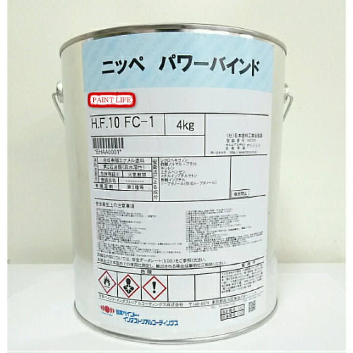 楽天市場】【送料無料】日本ペイントニッペ パワーバインド標準色 4kg 