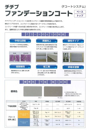 楽天市場 送料無料 秩父コンクリート工業チチブファンデーションコートトップ 標準色 8kg ペイントライフ楽天市場店