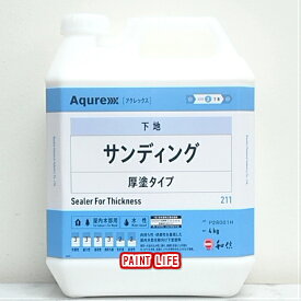 【送料無料】和信化学工業アクレックス　サンディング　厚塗タイプ　4kg