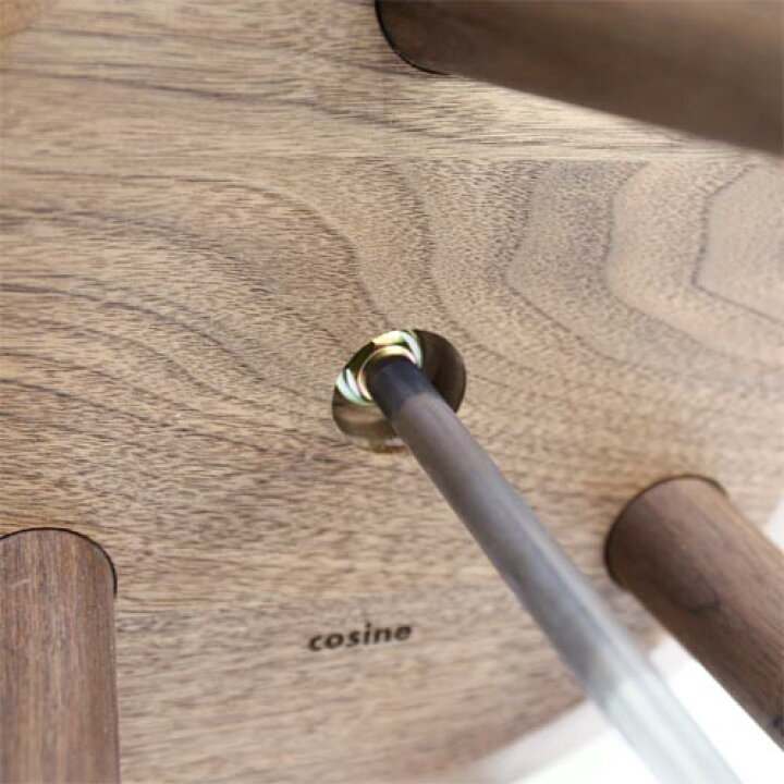 コサイン/cosine ランプテーブル 旭川家具 メープル材 木製三本脚 布 