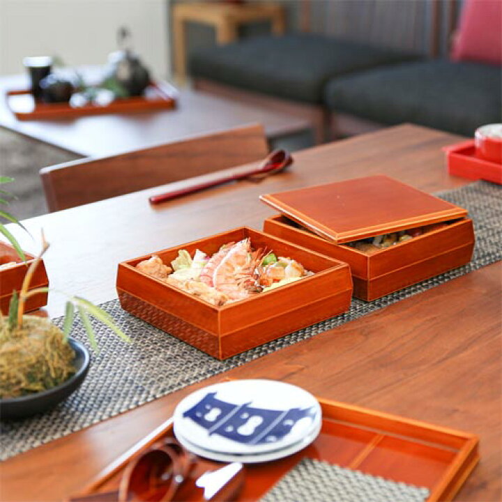 楽天市場】飛騨春慶 福壽漆器店 亀甲重 伝統工芸品 木製 お重箱 
