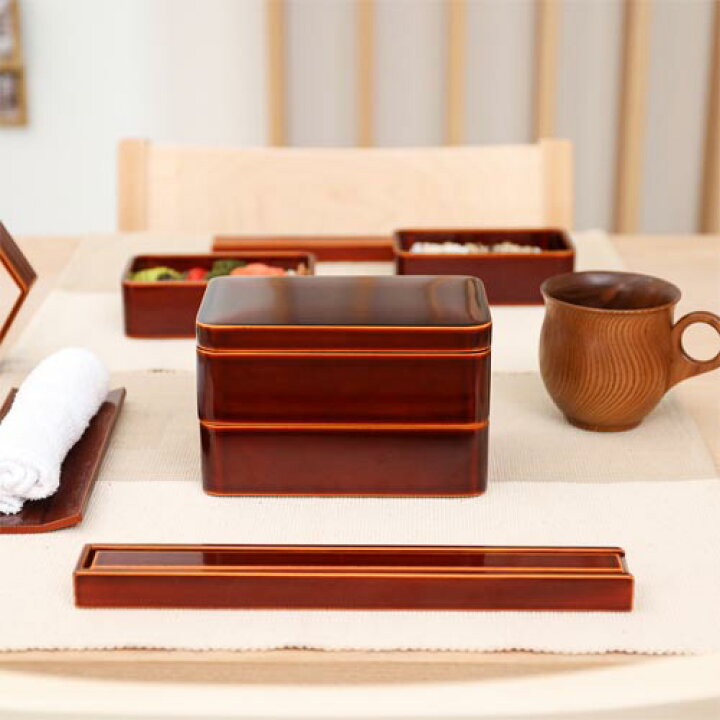 楽天市場】飛騨春慶 元田漆器 隅丸二段弁当箱 伝統工芸品 木製 弁当箱 