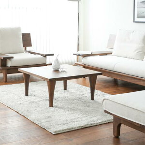 飛騨家具 HIDA 飛騨産業 森のことば 正方形コーナーテーブル 国産家具 無垢 リビングテーブル オーク ウォールナット