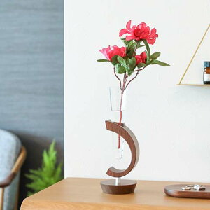 旭川クラフト JUN COBO 淳工房 Ki Glass 木グラス 一輪挿し 丸台 国産クラフト 木製 花器 ウォールナット
