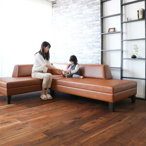 旭川家具 MIYATA 宮田産業 JUSTIN ジャスティン 国産家具 無垢 カウチソファ 布地