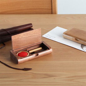 旭川クラフト sasaki ササキ工芸 一枚フタ印鑑ケース 国産クラフト 木製 印鑑ケース オーク ウォールナット