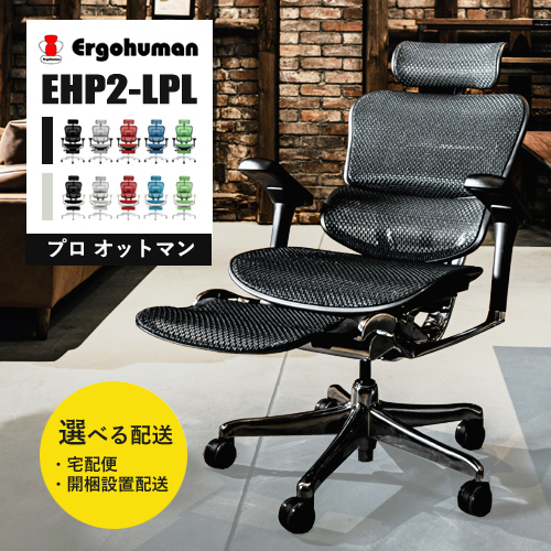 エルゴヒューマン プロ2 オットマン 内蔵 ハイ EHP2-LPL Pro パーソナルチェア
