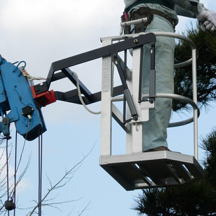 楽天市場】本宏 アルミ製フリーロック式 クレーン用ゴンドラ 標準 