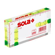 SOLA ソラ コンパクトアクリル水平器 R100 1622142 透明 水平器 レベル コンパクト アクリル 非導電性 1m…