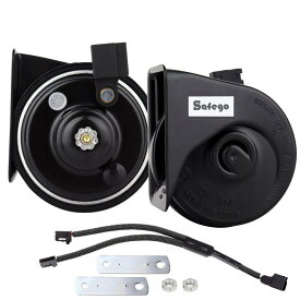 ホーン 車 トヨタ汎用 純正プレミアムホーン レクサス風：車検対応 safego 電子クラクション 12v ダイハツ系車種対応（ノア・ヴォクシー系含む広範囲） スズキ/ハイエース/シエンタ/ミツバ/