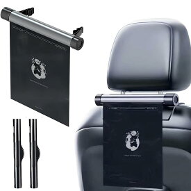 ローラー式車載用ゴミポケット 車用ゴミ箱 ヘッドレストゴミ箱 ロール式ゴミ袋ホルダー 防水 大容量 使い捨て 収納 2WAY設置可能 付属品:ダストバッグ2巻(40枚) シート吊り下げ式 隠