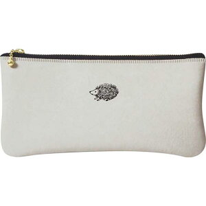 エルコミューン マトカ ペンケース ワンポイントフラットペンケース ハリネズミ グレージュ PPC-031