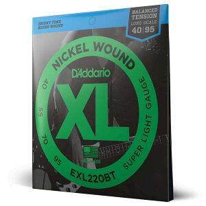 D'Addario ダダリオ ベース弦 ニッケル バランスドテンション Long Scale .040-.095 EXL220