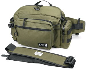 ラブソウルドリーム(Love Soul m) LSDデザインズ ヒップバッグチューンド ネオ 釣りバッグ ショルダー 大容量 ロッドホルダー ランガン 撥水加工生地 多機能 3WAY