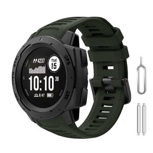 �o���h Compatible for Garmin Instinct 2/Instinct/Esports/Tide/Tactical�C�X�|�[�c�V���R�����X�g�o���h�����o���h