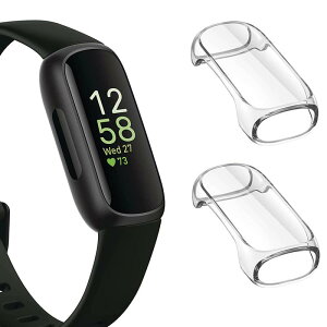 2�� �P�[�X �Ή� Fitbit Inspire 3 Watch TPU �S�ʕی� �ϏՌ� �����^�J�o�[