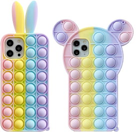最新 iPhoneケース スクイーズ スマホケース ソフトケース アイフォン スマホカバー 可愛い ウサギ クマ ポップ シリコン 耐衝撃 iphone 12 mini pro max
