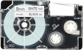 カシオ ネームランド 9mm 12mm XR-9WE XR-12WE テープカートリッジ 白地黒文字 オフィス用品 事務用品 消耗品 テプラ テープラベル ネームラベル CASIO 互換