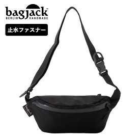 正規品 バッグジャック bagjack バッグ ボディバッグ ショルダーバッグ HIP BAG ヒップバッグ メンズ レディース 肩掛け 斜め掛け 軽量 大容量 止水 ブランド シンプル おしゃれ ブラック 黒 BJ-HB