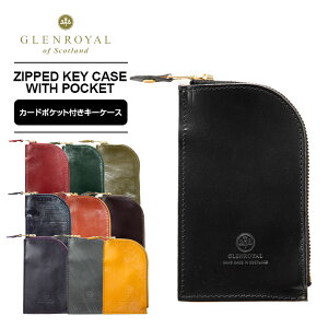 Ki OC GLENROYAL L[P[X J[h|Pbgt Y fB[X J[h|Pbgt L[P[X ZIPPED KEY CASE WITH POCKET J[hP[X  Kt v uChU