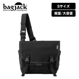 正規品 バッグジャック bagjack バッグ ショルダーバッグ MESSENGER BAG S メッセンジャーバッグ Sサイズ メンズ レディース 肩掛け 斜め掛け 軽量 大容量 防水 ブランド シンプル おしゃれ ブラック 黒 BJ-MB-S