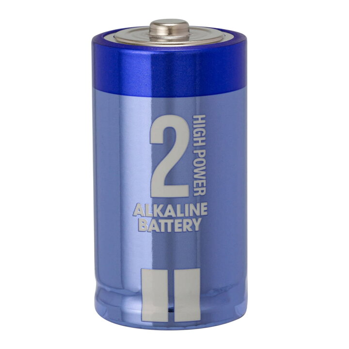 楽天市場】乾電池 ハイパワー 単2形 10本セット (2パック×5) アルカリ 
