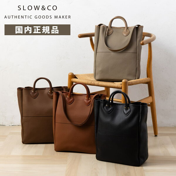 正規品 SLOW スロウ バッグ ショルダーバッグ 2WAY TOTE BAG M トートバッグ Ｍサイズ SHRINK シュリンク メンズ レディース レザー 本革 牛革 通勤 通学 仕事 旅行 実用的 軽量 大容量 カジュアル ブランド プレゼント