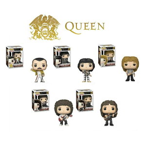 �N�C�[�� �t�B�M���A QUEEN Pop! Rocks Freddie Mercury , Brian May , John Deacon , Roger Taylor FUNKO TOY