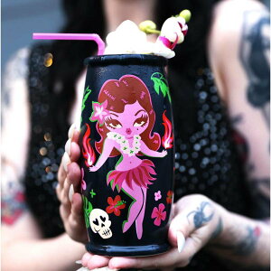Tiki Farm �e�B�L �t�@�[�� �}�O Hula Exotica by Claudette Barjoud aka Miss Fluff MUG �G��