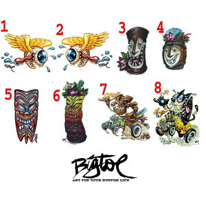 �r�b�O �g�D�[ �X�e�b�J�[ Big Toe ���K�i Tiki Mug,Hot Rod,Low Brow etc STICKER